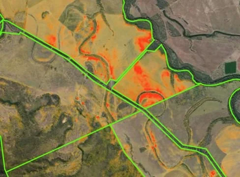 VerterraProve and DROVER Monitor mapping highlights high risk areas in red