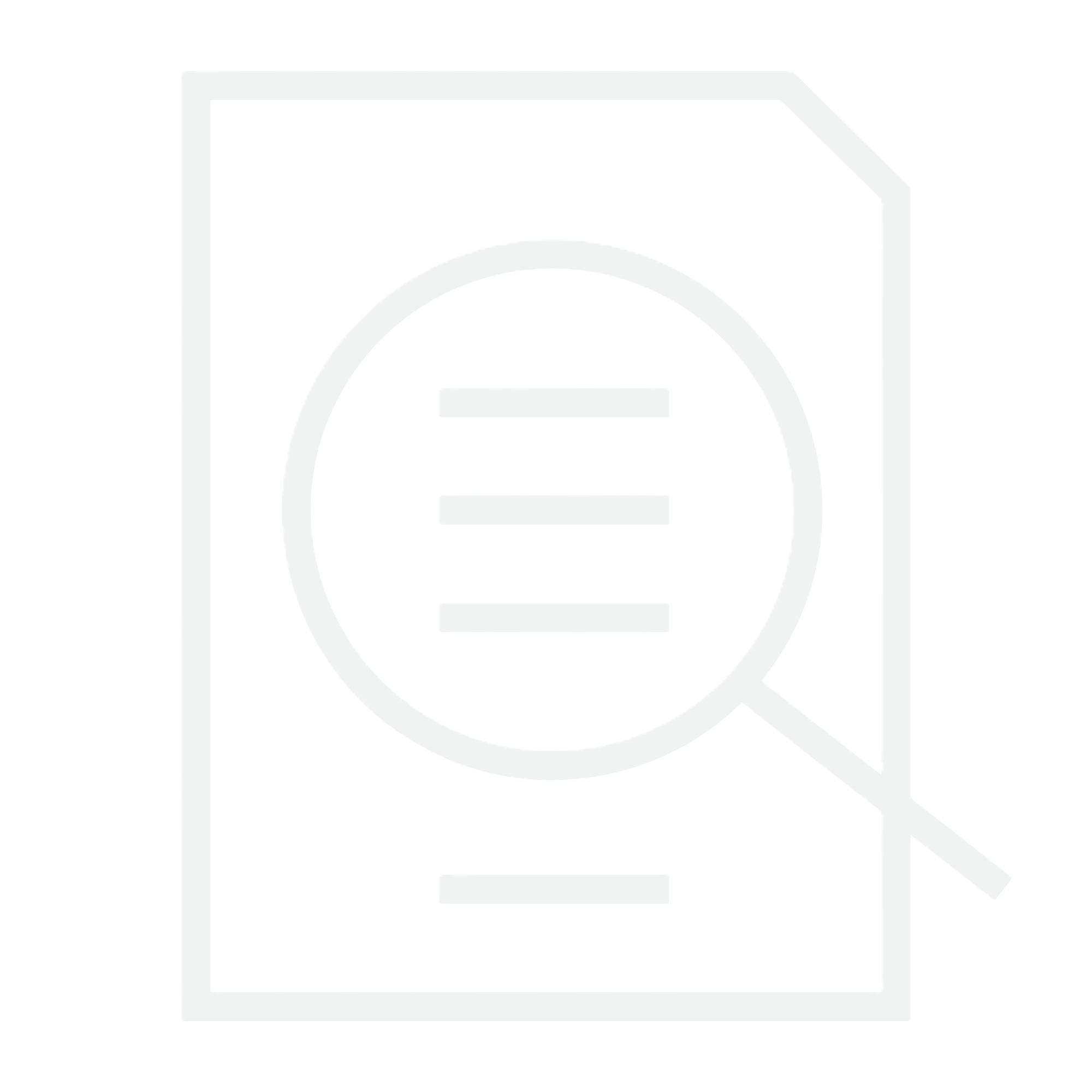 Icon of a document under scrutiny