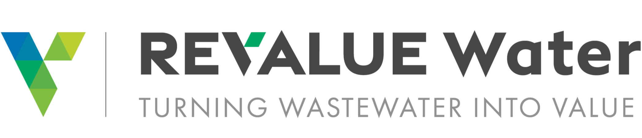 Revalue Water logo with the tagline "Turning Wastewater Into Value".