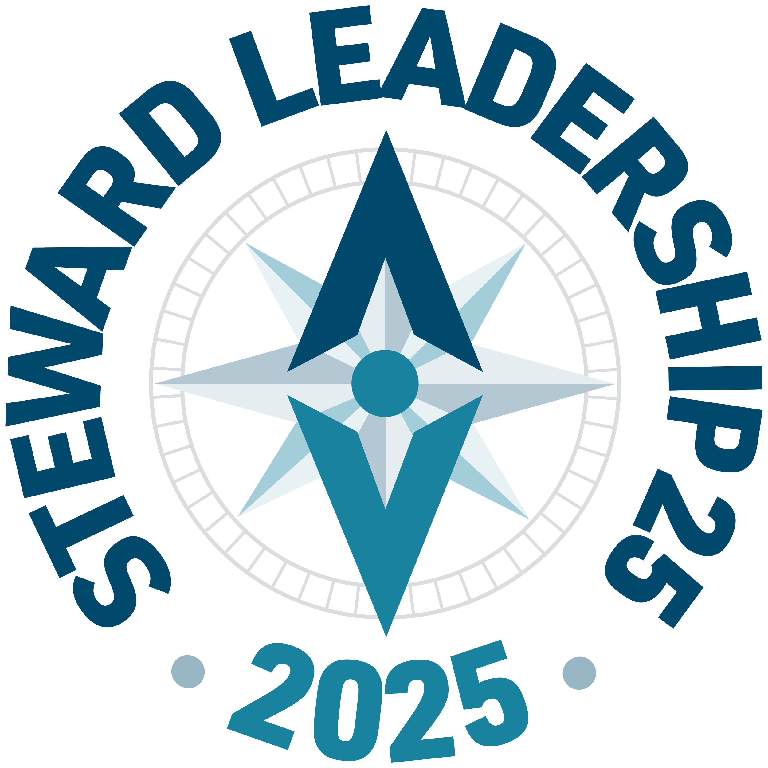 A digital graphic of the 2025 Steward Leadership Award