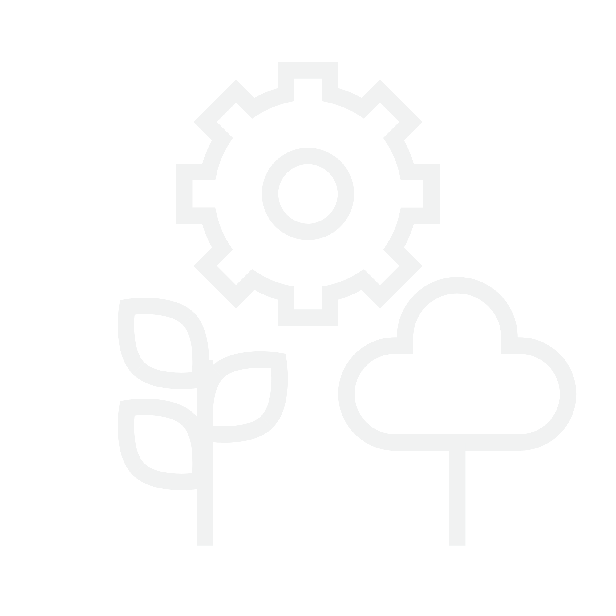 Icon of plants with gearing indicating an interconnected system