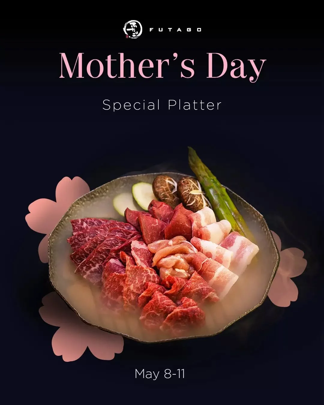 Mom deserves a seat at the best table🥩💐 Celebrate with the whole family over a platter packed with premium meat, because she's worth it!

✦ Mother's Day Special Platter | $130
 - Available only on May 8-11th
 - Reserve via link in profile

Yakiniku