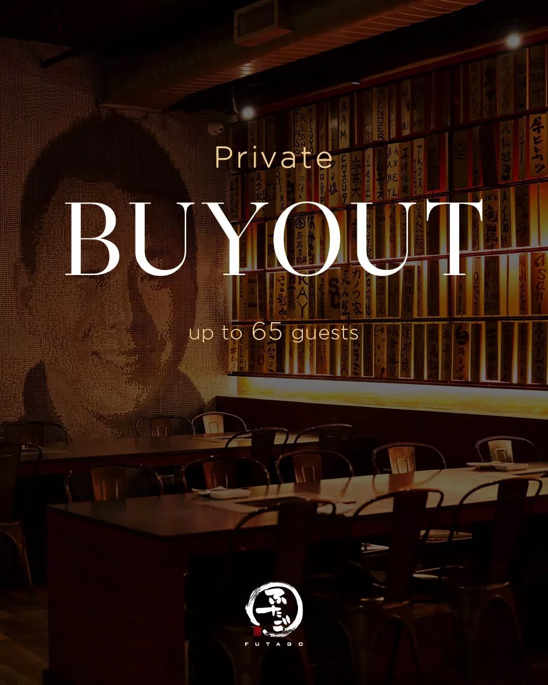 Your crew. Our grill. The whole restaurant🍖🐦&zwj;🔥
Whether it's a birthday, corporate dinner, or just an excuse to eat a lot of Wagyu with your favorite people, we've got you.

✦ Private Buyout
- Up to 65 Guests
- Yakiniku Futago Chelsea
- DM us f