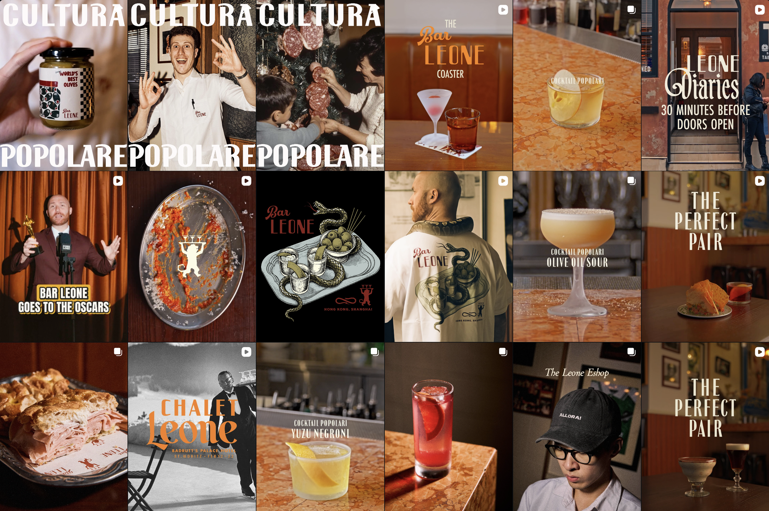 BAR LEONE Social content