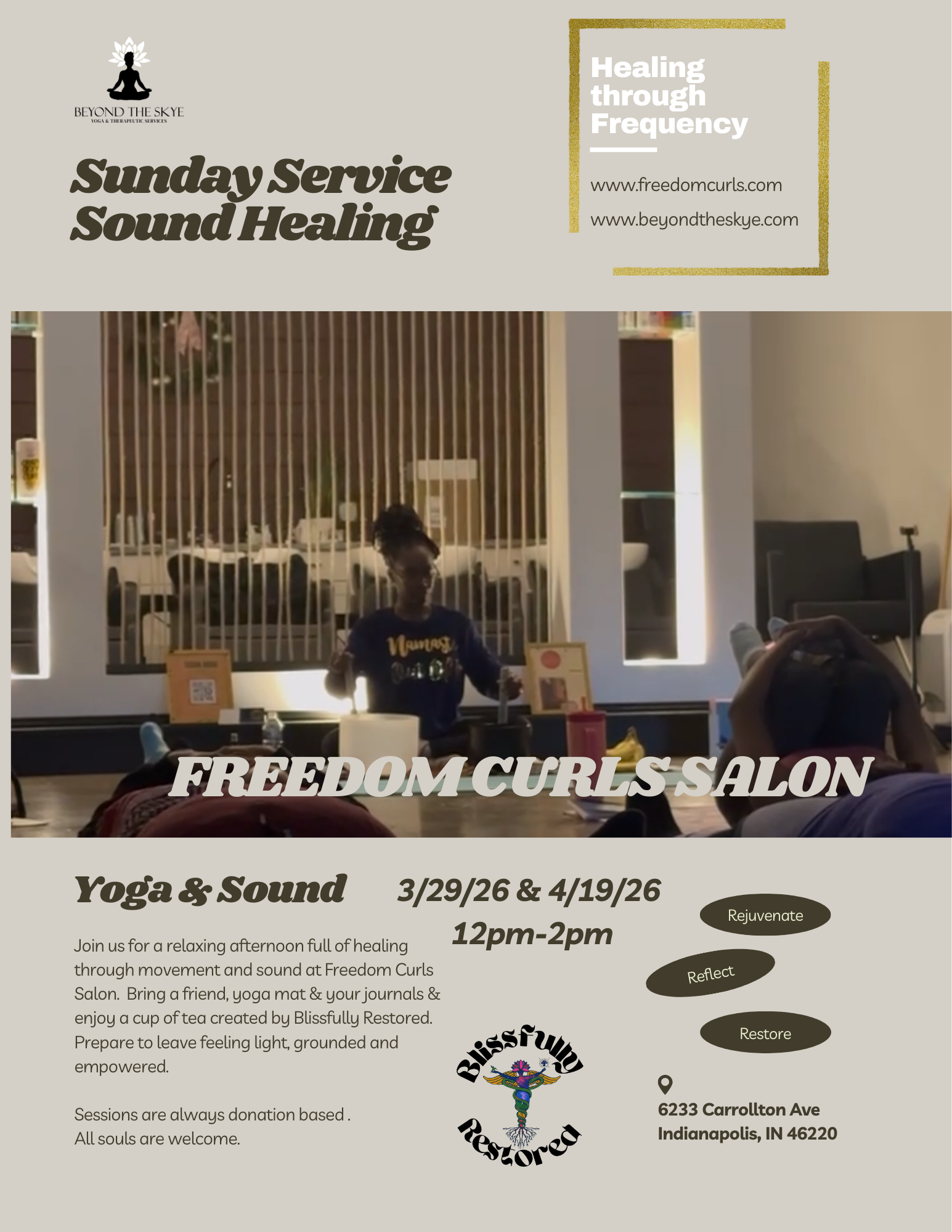 Sunday Service Sound Healing w/ Freedom Curls Salon