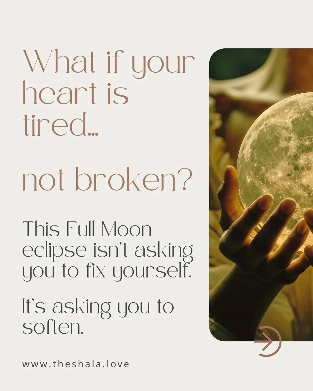 You don&rsquo;t need to &ldquo;try harder&rdquo; this moon. You need to let something end.

This Full Moon eclipse in Pūrvā Phalgunī is about emotional completion, the kind that happens when the heart finally gets to rest.

Not pushing. Not manifesti