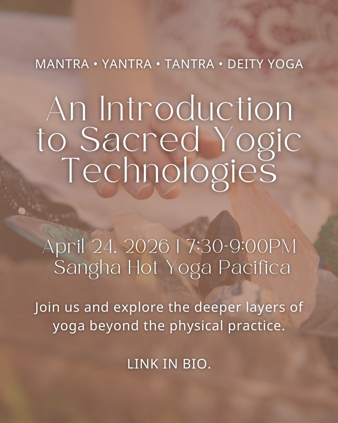 If yoga has only ever felt physical&hellip; you&rsquo;ve only seen the surface.

Behind movement and breath, there is a whole system of sacred technologies designed to transform consciousness.

Mantra. 
Yantra. 
Tantra. 
Deity Yoga.

These aren&rsquo