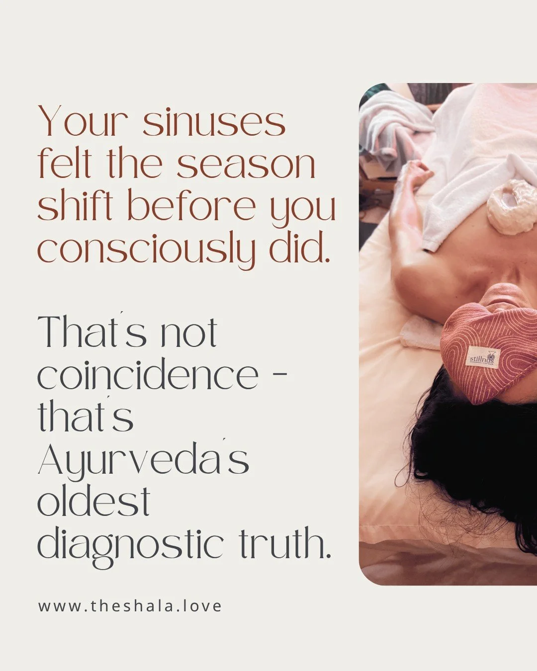 The season is already shifting. Your sinuses know.

This is the treatment Ayurveda built for exactly this moment.

Swipe through. Link in bio to book before spots fill.

#NasyaClinic #FallWellness #AyurvedicClinic #SinusHealth #SeasonalTransition
