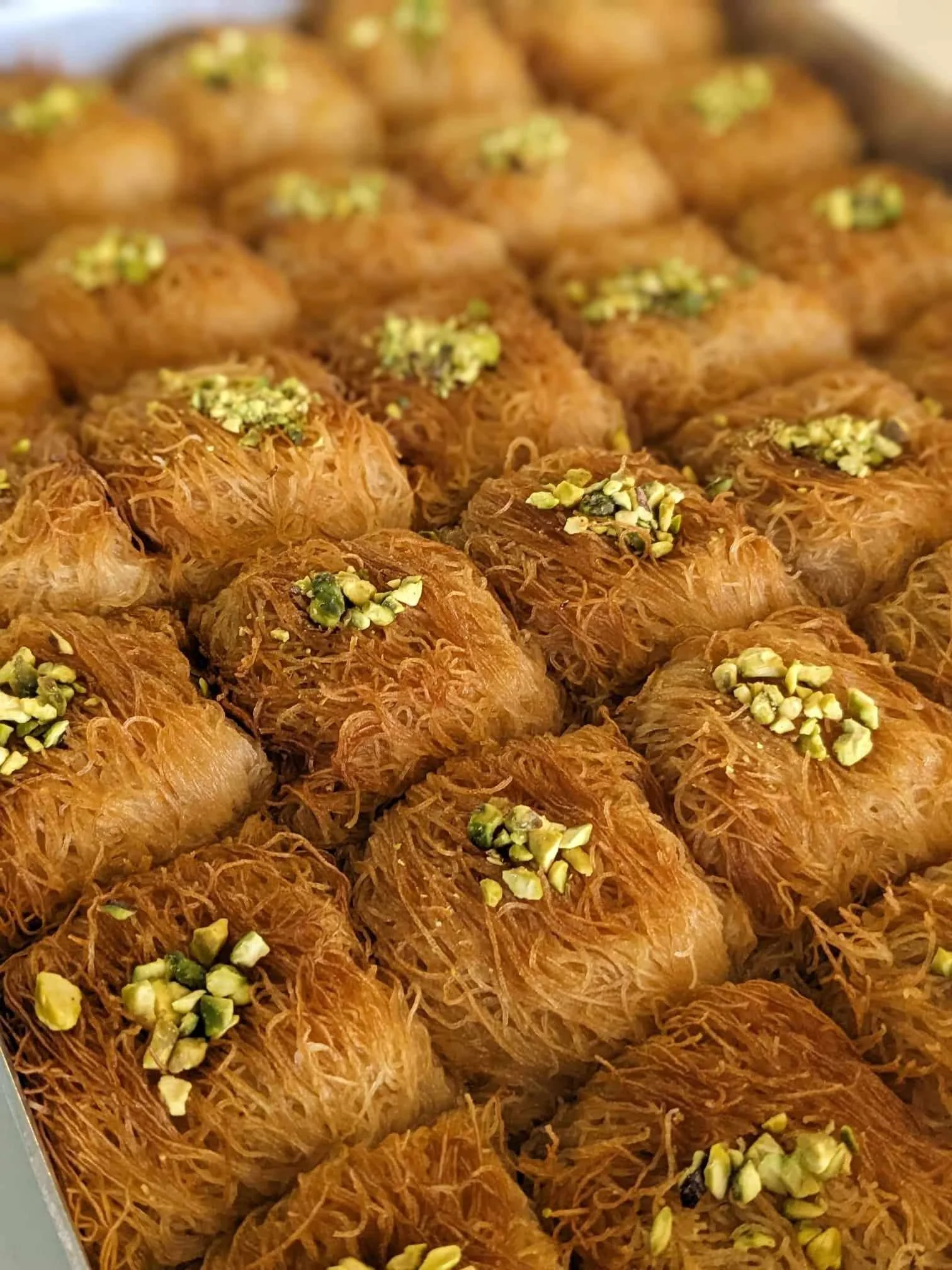A close-up photograph of Turkish delight.