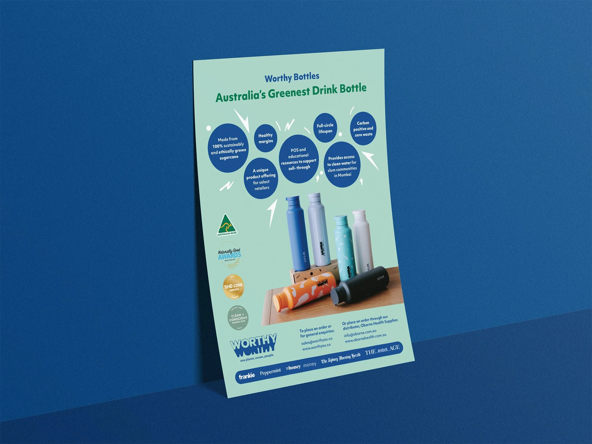 Flyer design for Worthy.