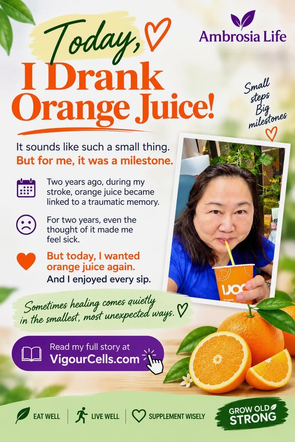 🍊 TODAY, I DRANK ORANGE JUICE!