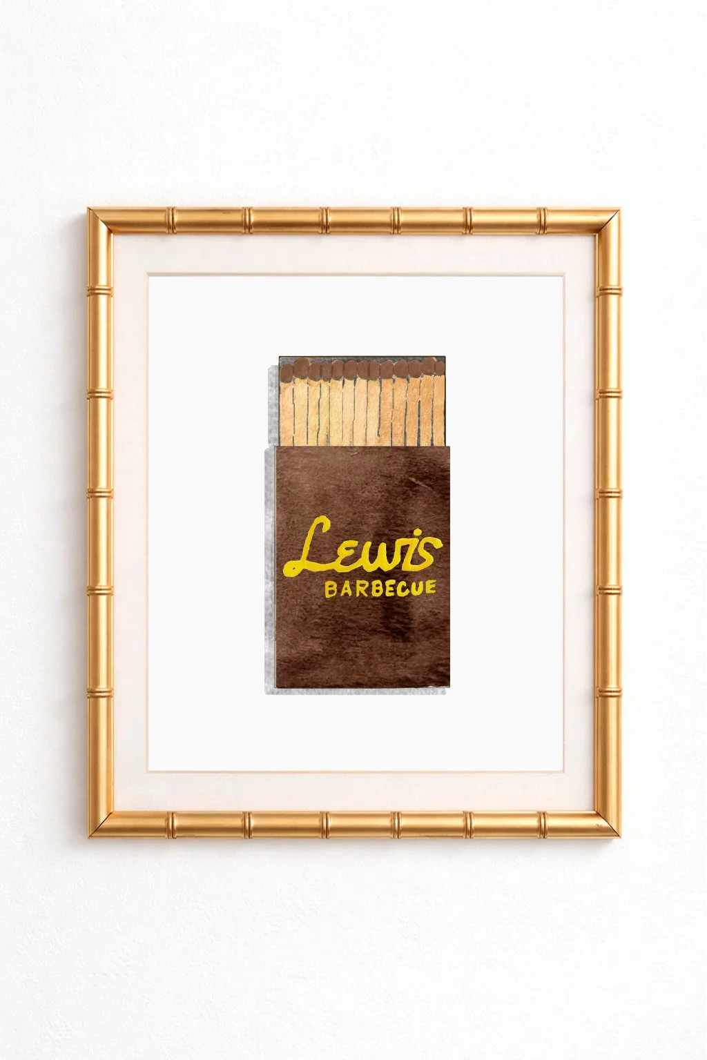 Lewis Barbecue Matchbook