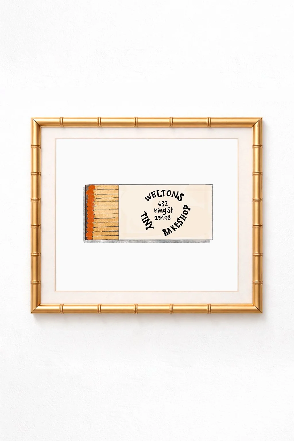 Welton's Tiny Bakeshop Matchbook