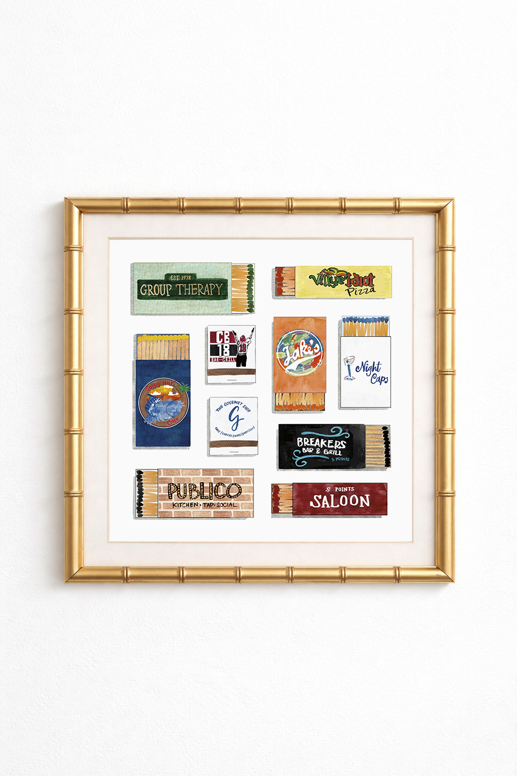 University of South Carolina Matchbook Print