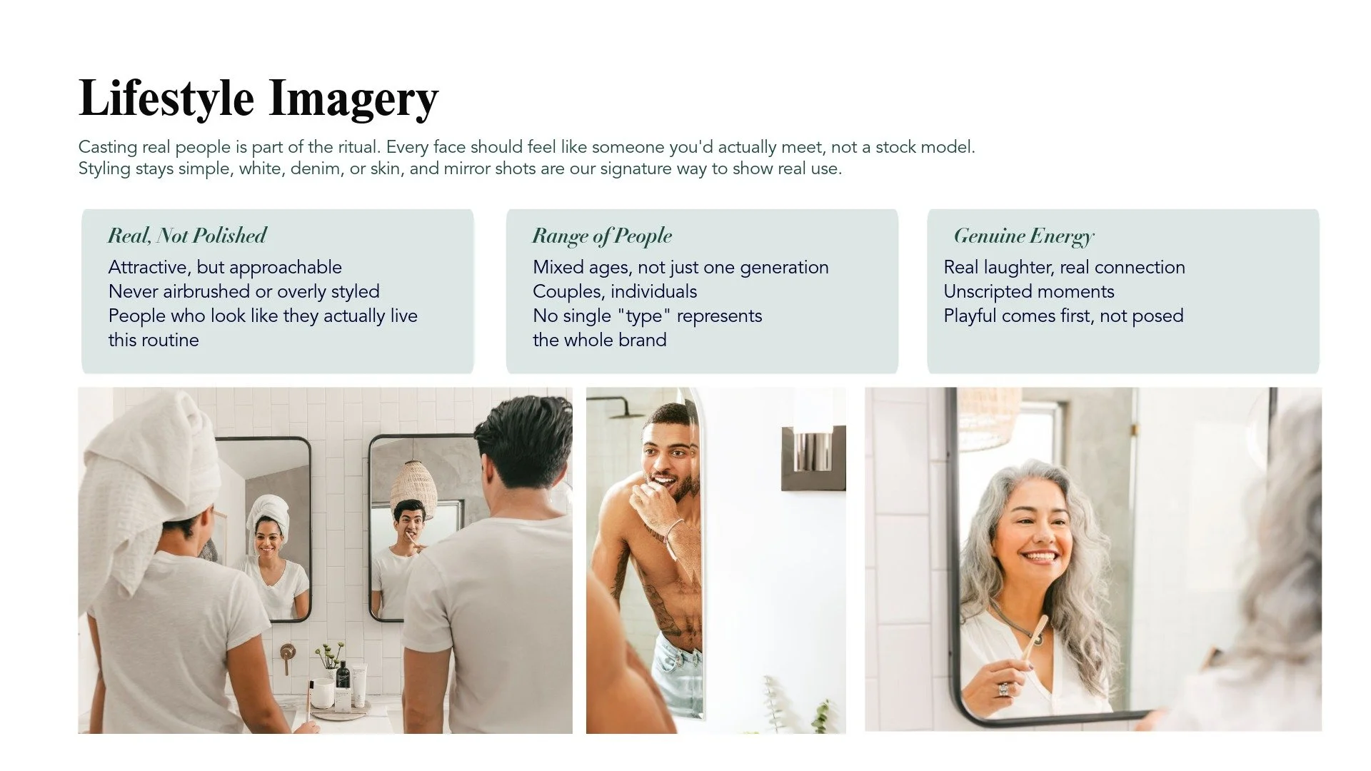 Audited existing brand assets and design history to refine the copy, color palette, and overall brand ethos — then redesigned the manifesto document from the ground up.