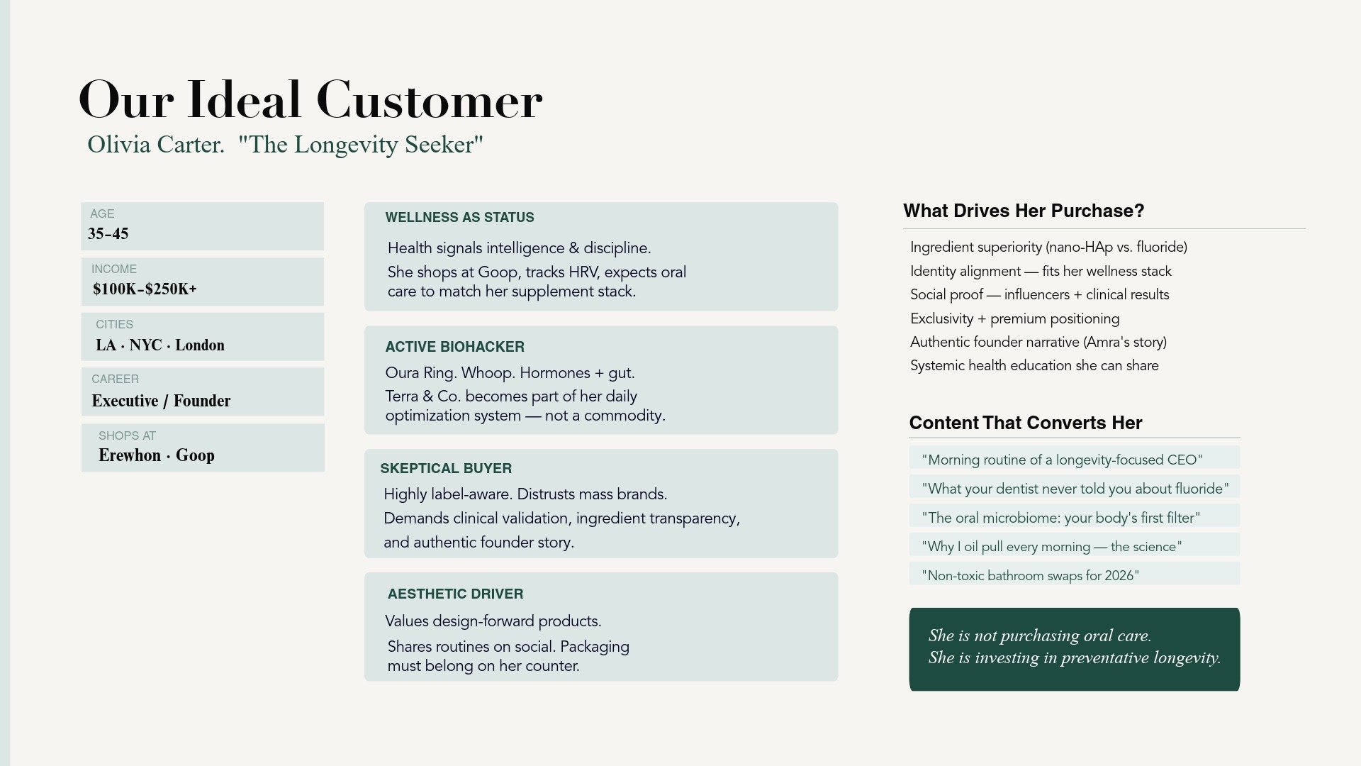 Audited existing brand assets and design history to refine the copy, color palette, and overall brand ethos — then redesigned the manifesto document from the ground up.
