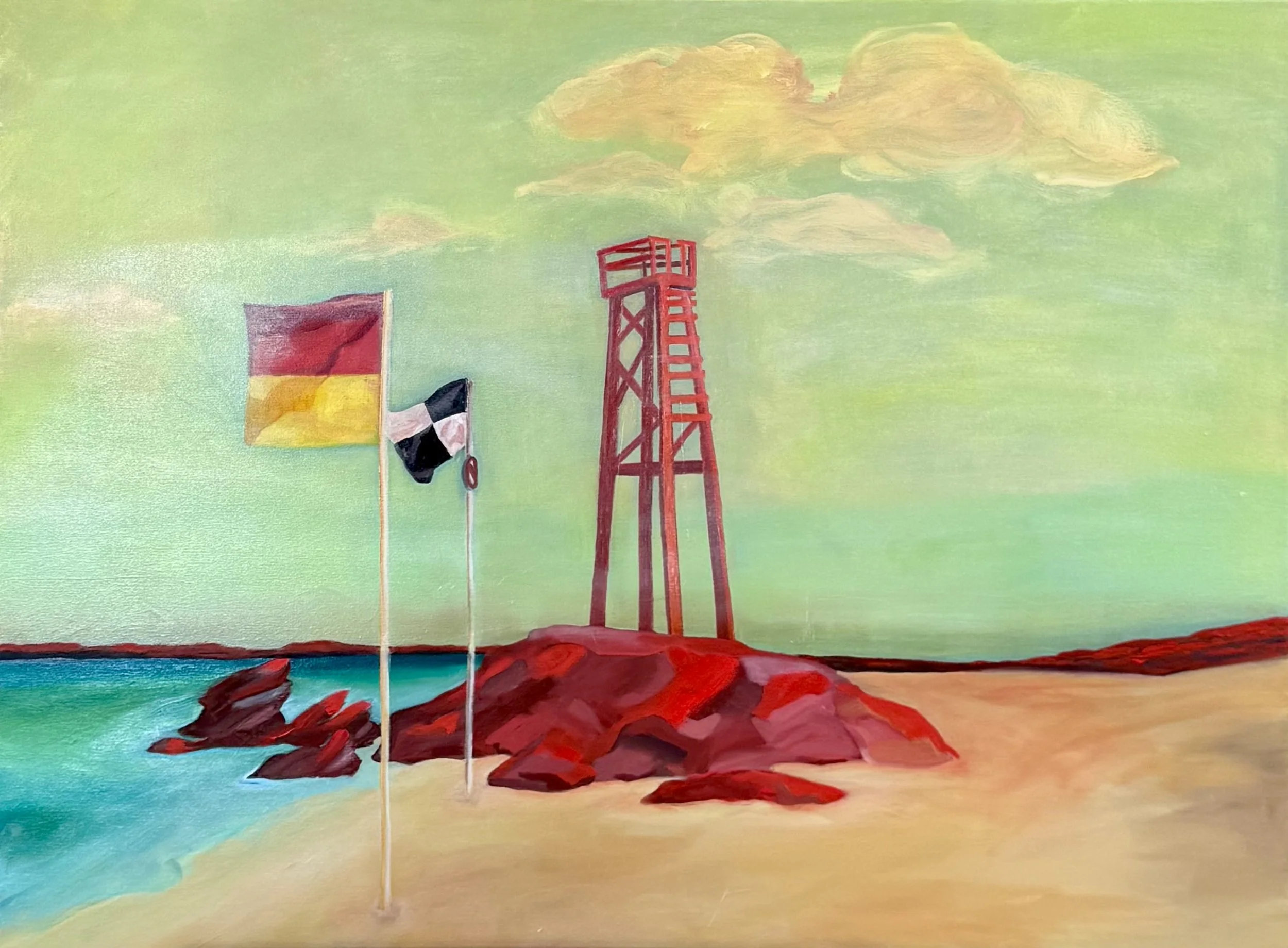 Redhead Westerly 
2026, 75cm x 100cm, oil on canvas 
$2,200