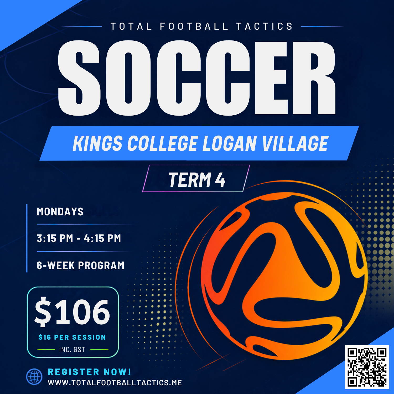 Kings College LV Program Term 4 ($96 + GST)