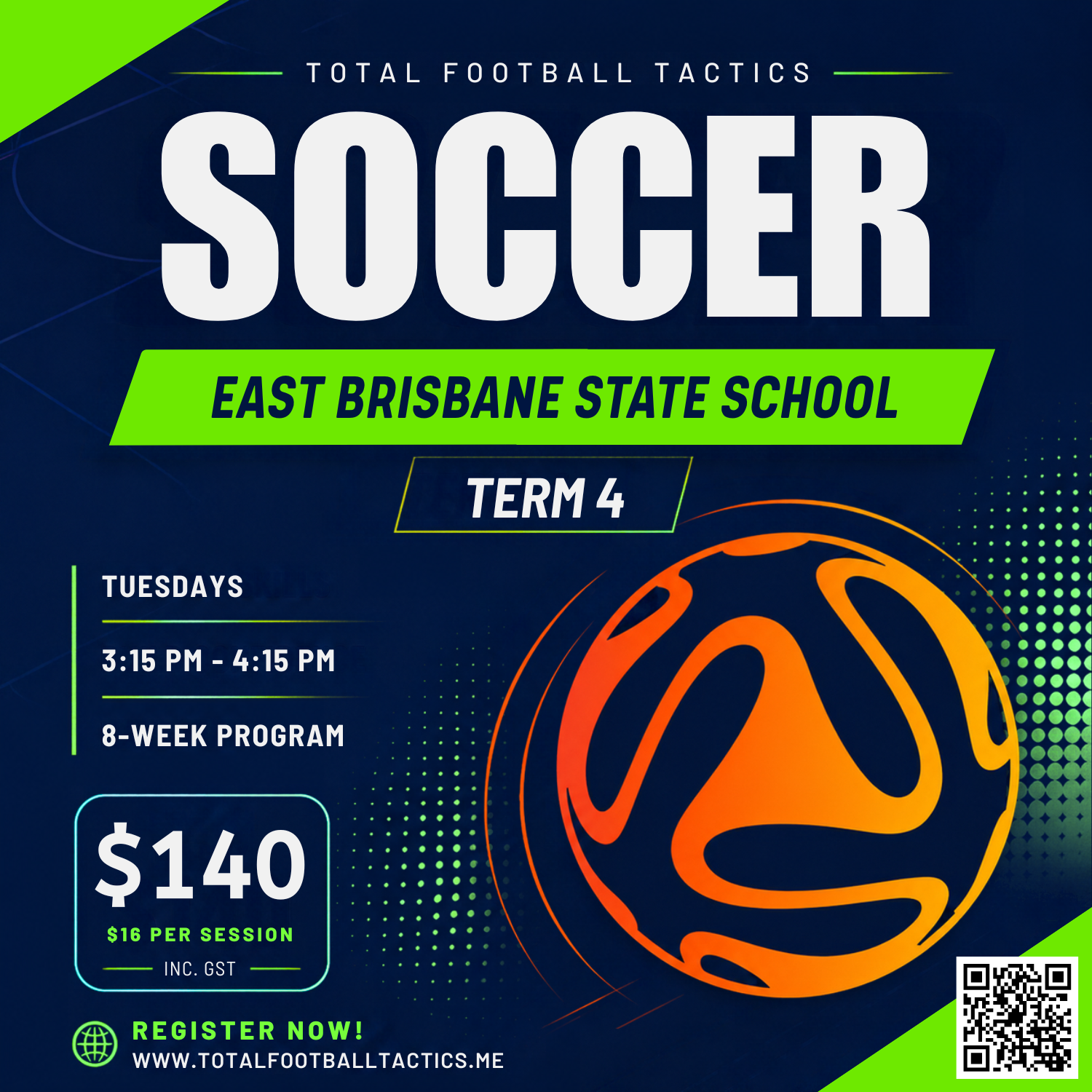 East Brisbane State School Term 4 ($128 + GST)