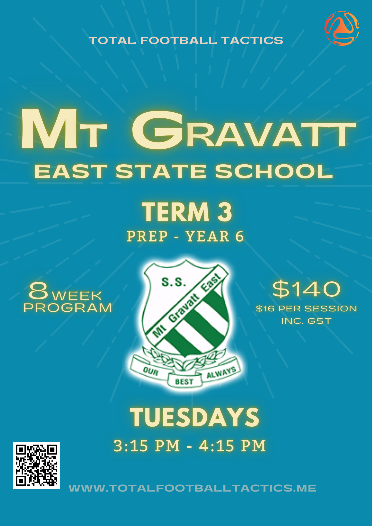 Mt Gravatt East State School Term 3 ($128 + GST)
