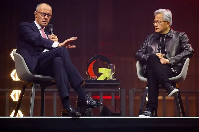  OCT 2026   Germany's Merz urges AI investment ahead of Nvidia deal
 
CLICK IMAGE TO READ MORE 