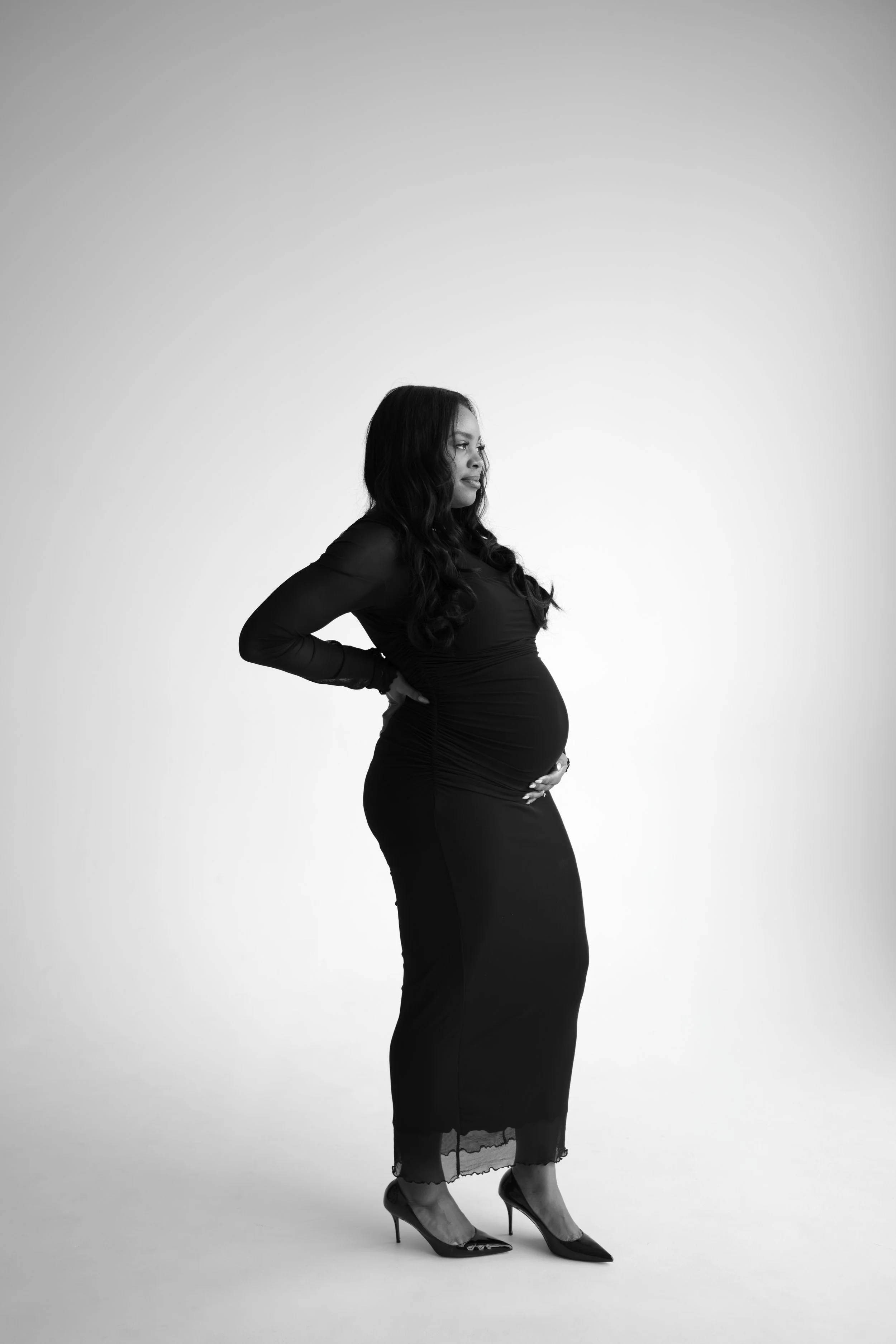 Iconic Maternity Photoshoot at ICON Studio Toronto | Timeless Pregnancy Photography