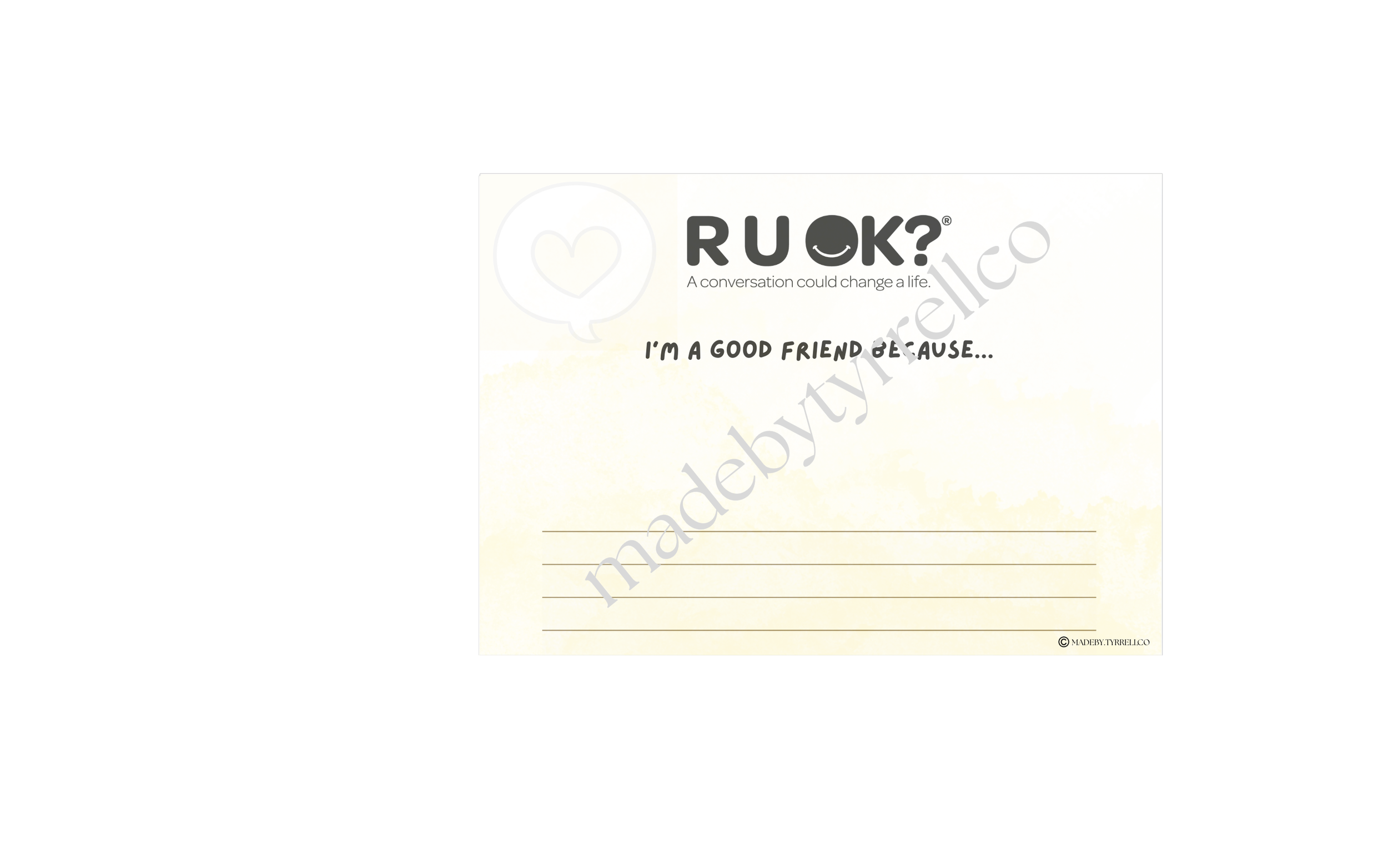 R U OK DAY Activity