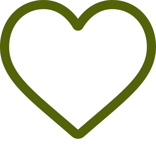 Green heart outline on a black background.