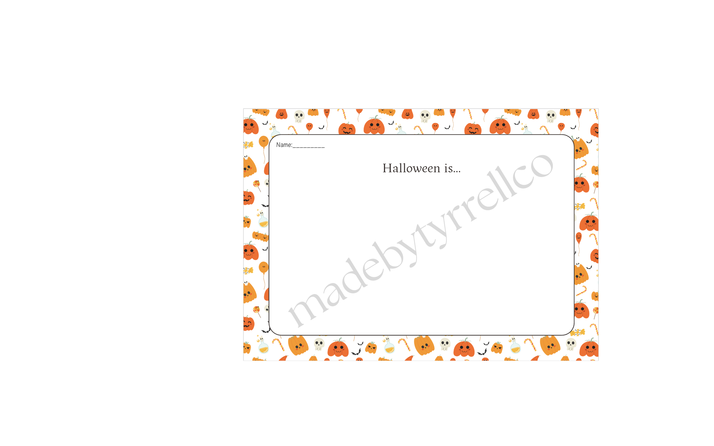 Halloween Activity