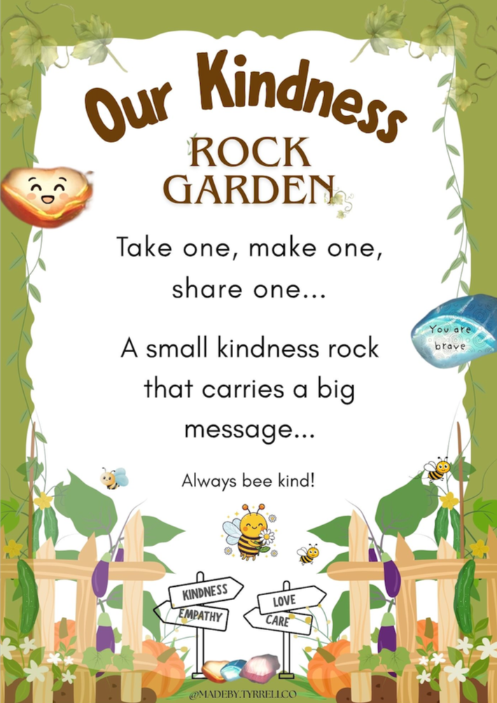 Kindness Rock Garden Sign