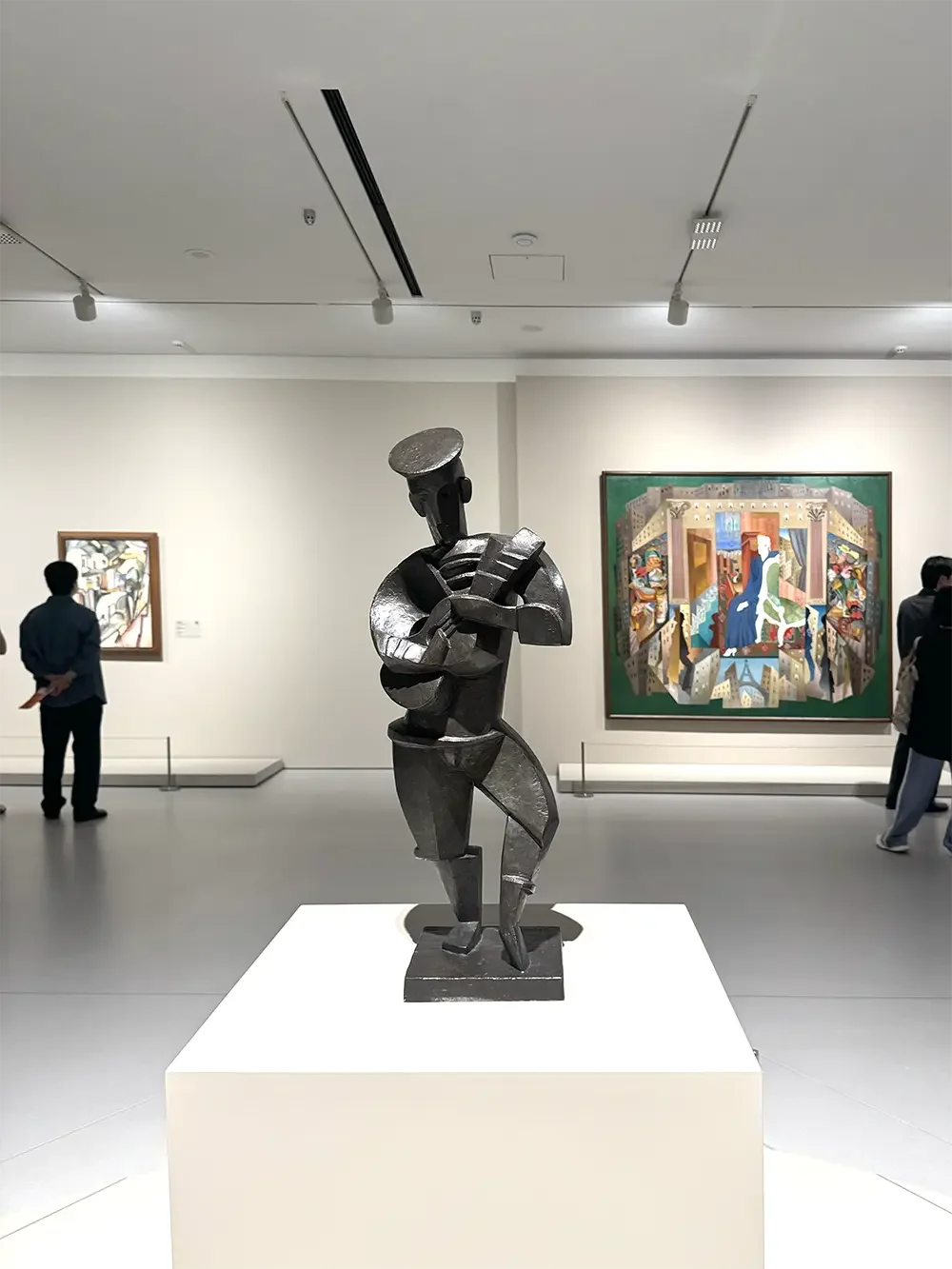 A cubist sculpture on display at the Centre Pompidou Hanwha Seoul