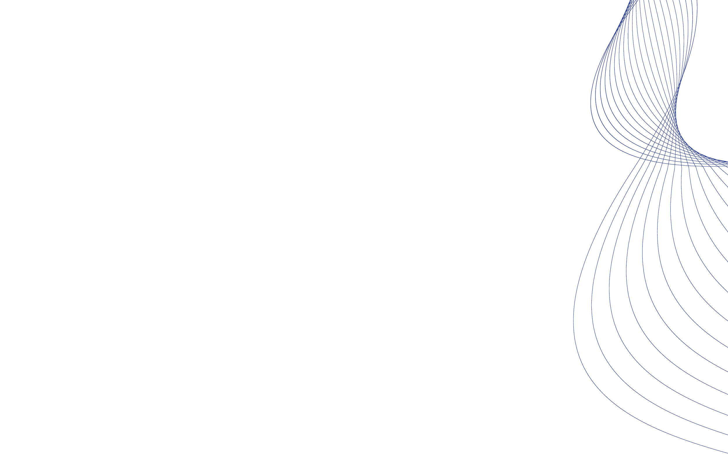 Black background with blue wireframe grid forming a twisting, curving shape on the right side.