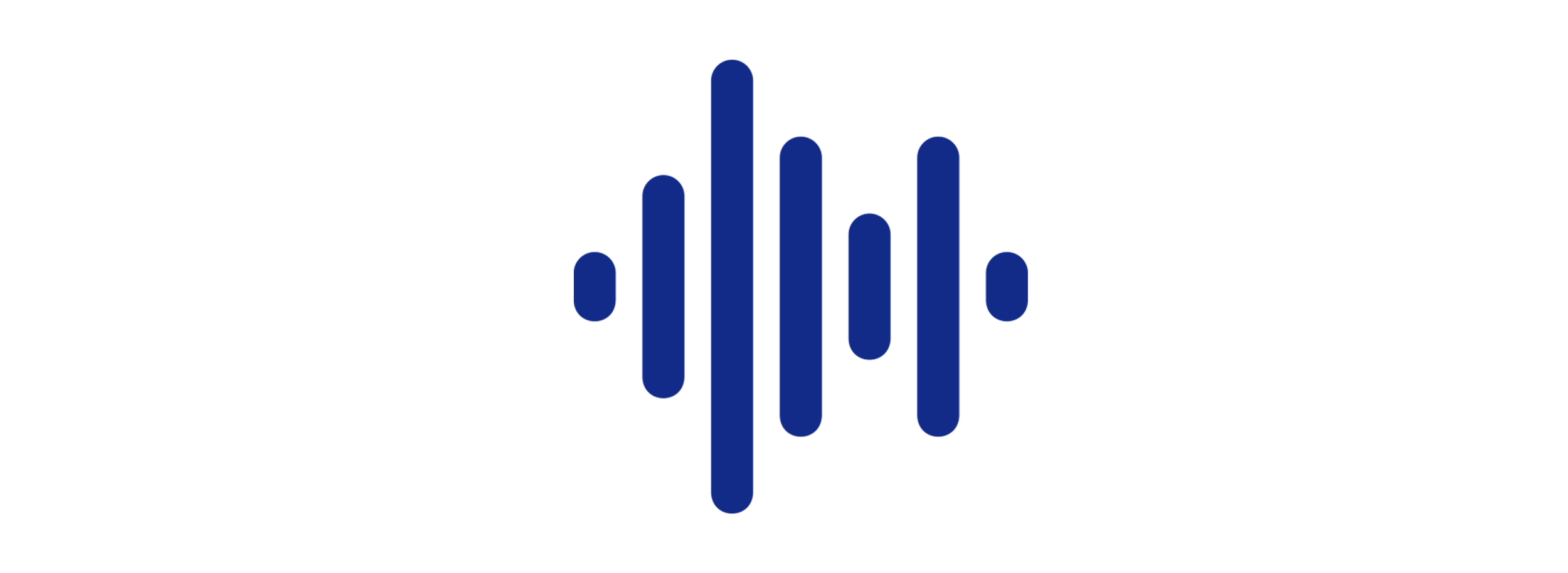 Blue and black sound wave icon with text 'Audio Analytics'
