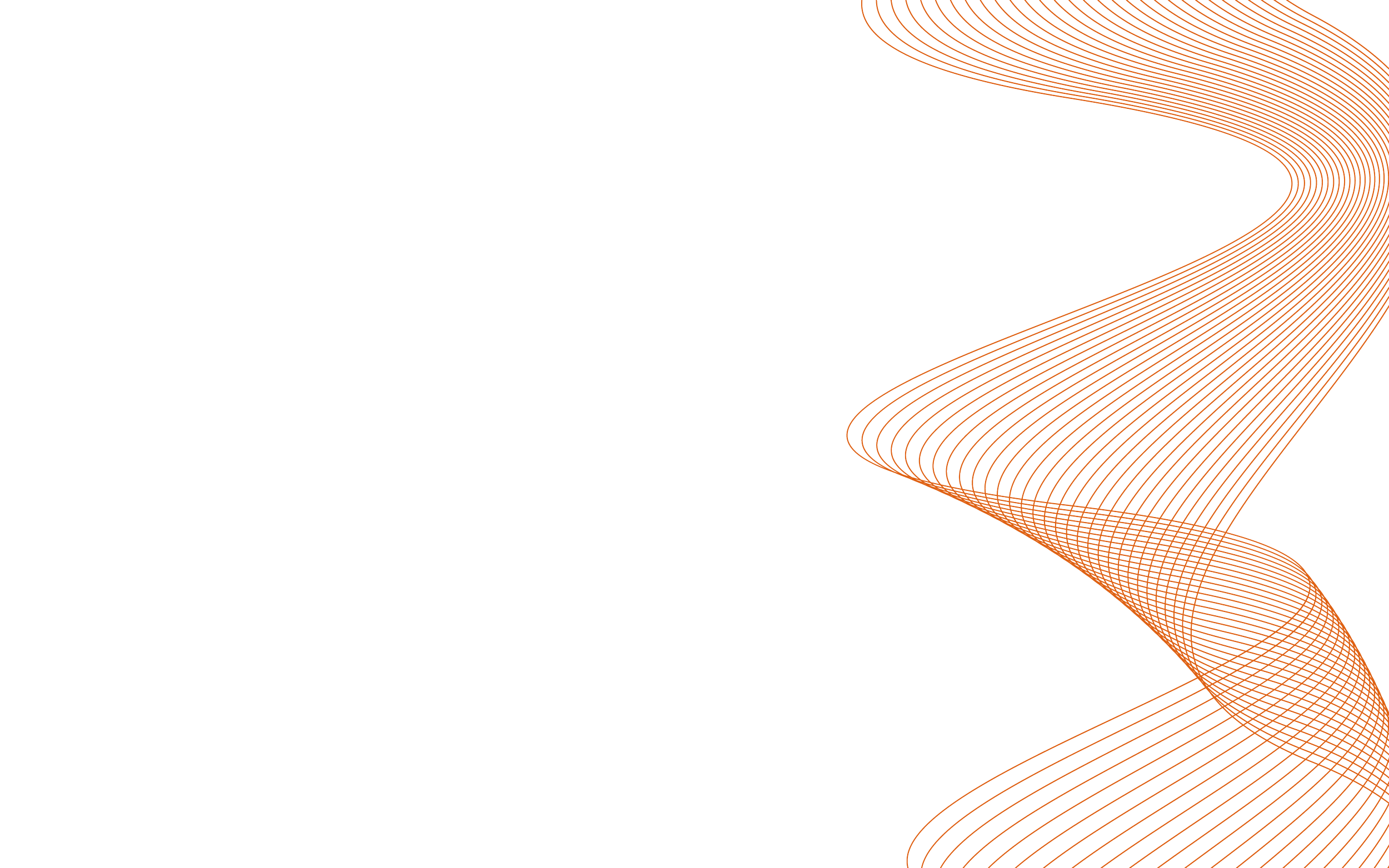 Black background with orange lines forming a swirling, curved pattern.