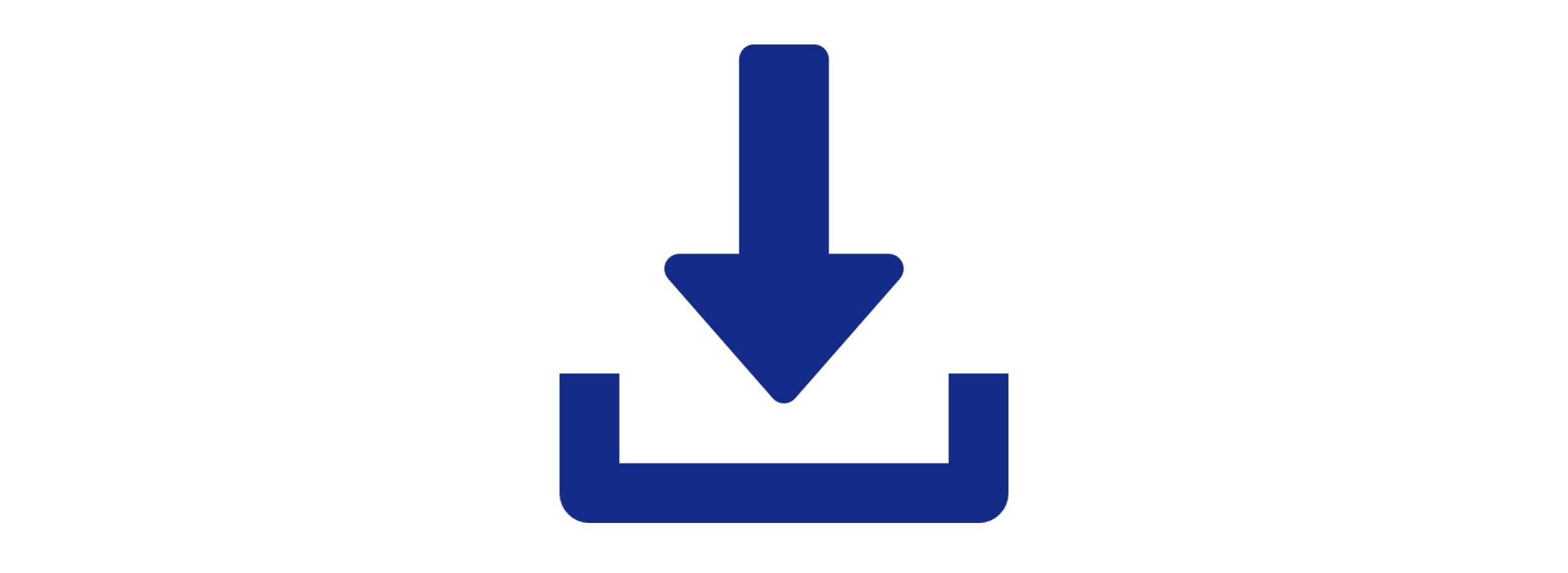 Download icon with a downward arrow inside a dashed rectangle.