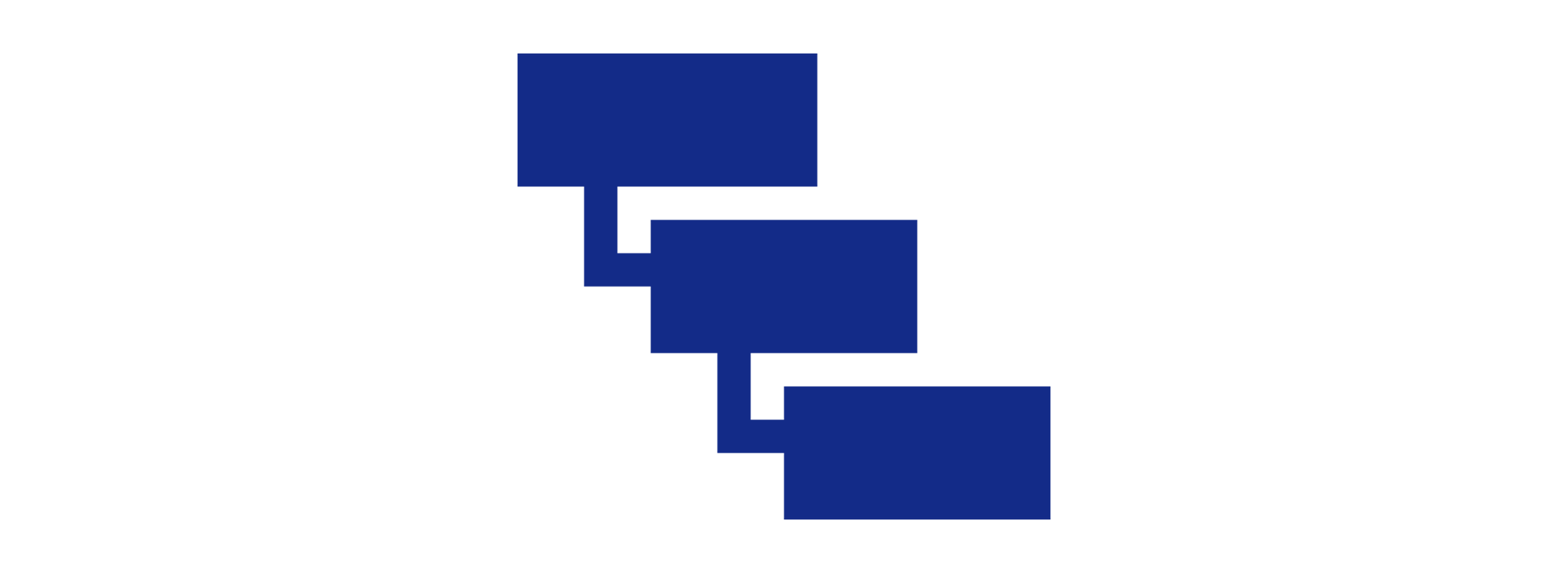 Blue outline of the Facebook logo on a white background.