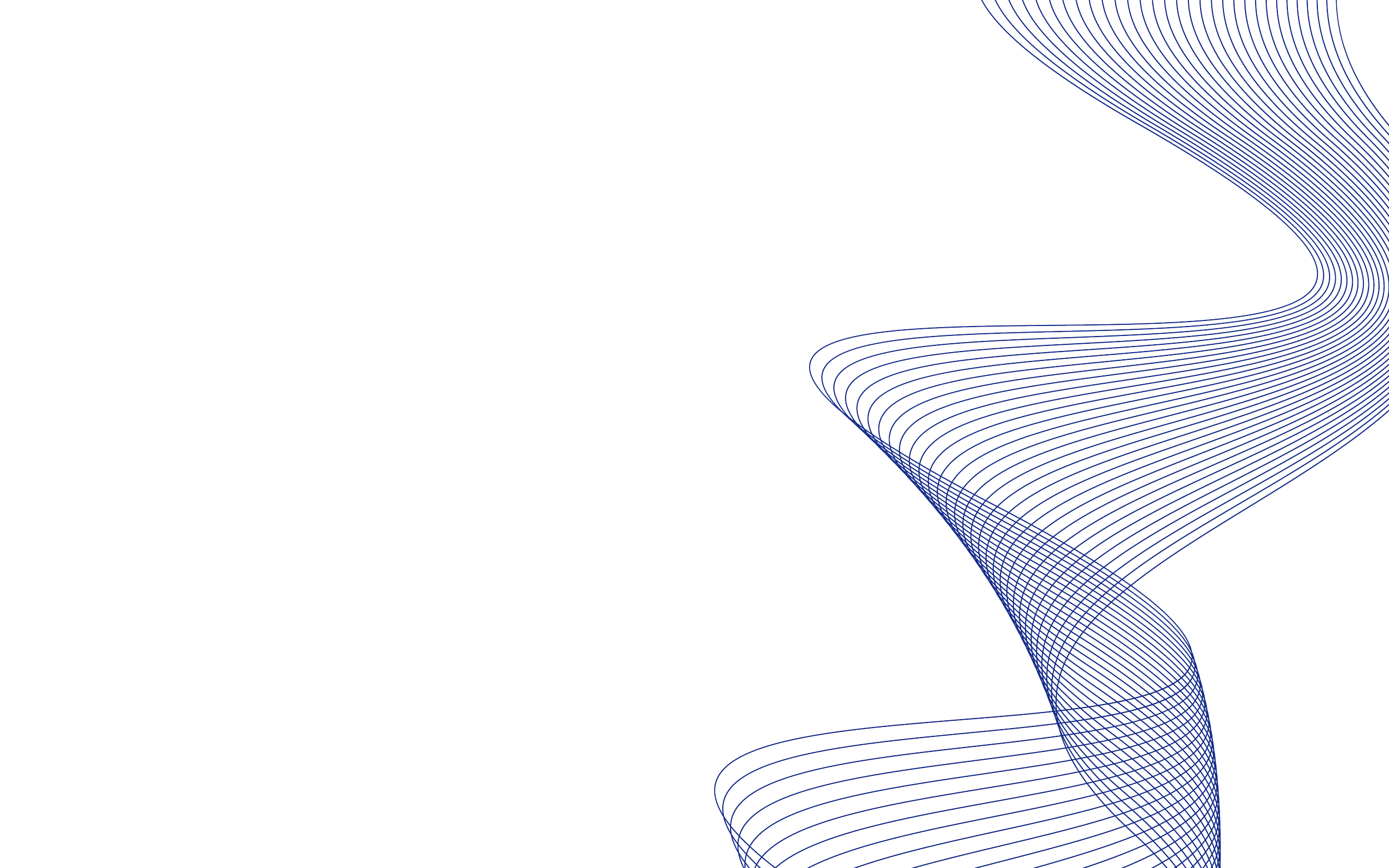 Abstract digital illustration featuring flowing, interconnected blue lines on a black background, creating a dynamic wave-like pattern.