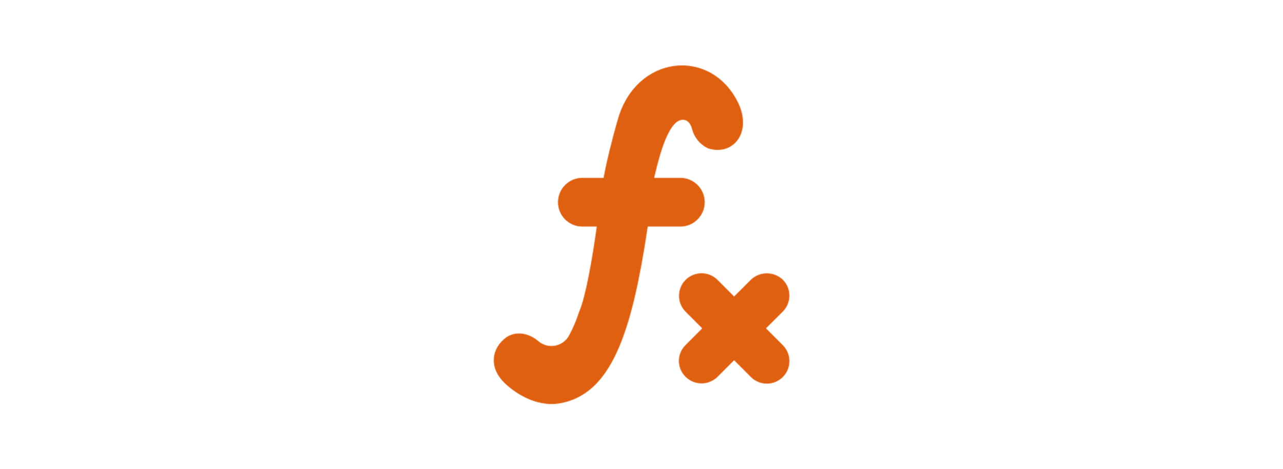 The phrase 'math is hard' with a stylized letter 'f' and an ampersand in orange.
