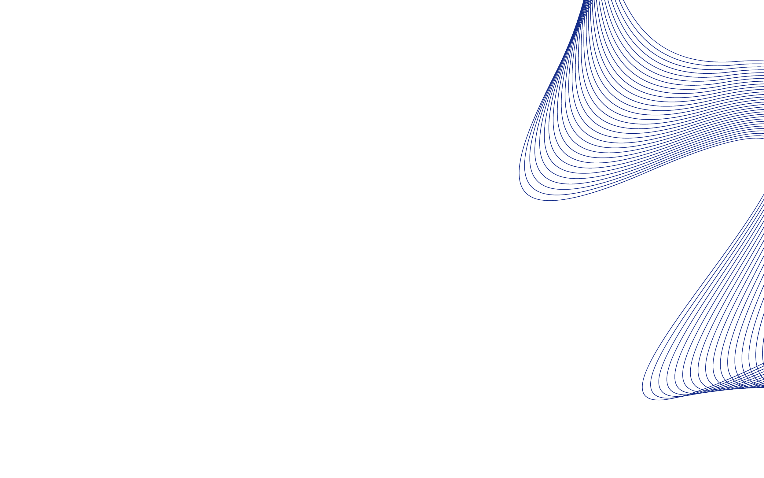 Abstract digital illustration of flowing lines in shades of blue on a black background.