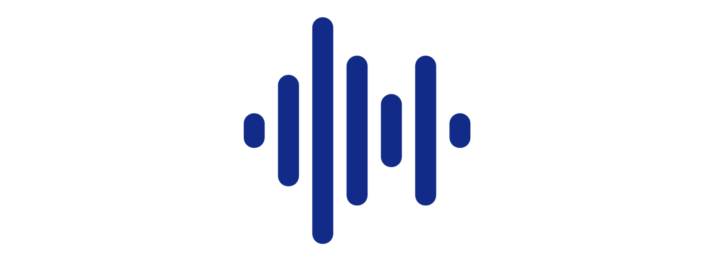 Blue sound wave icon with black capitalized text 'DATA ANALYSIS'.