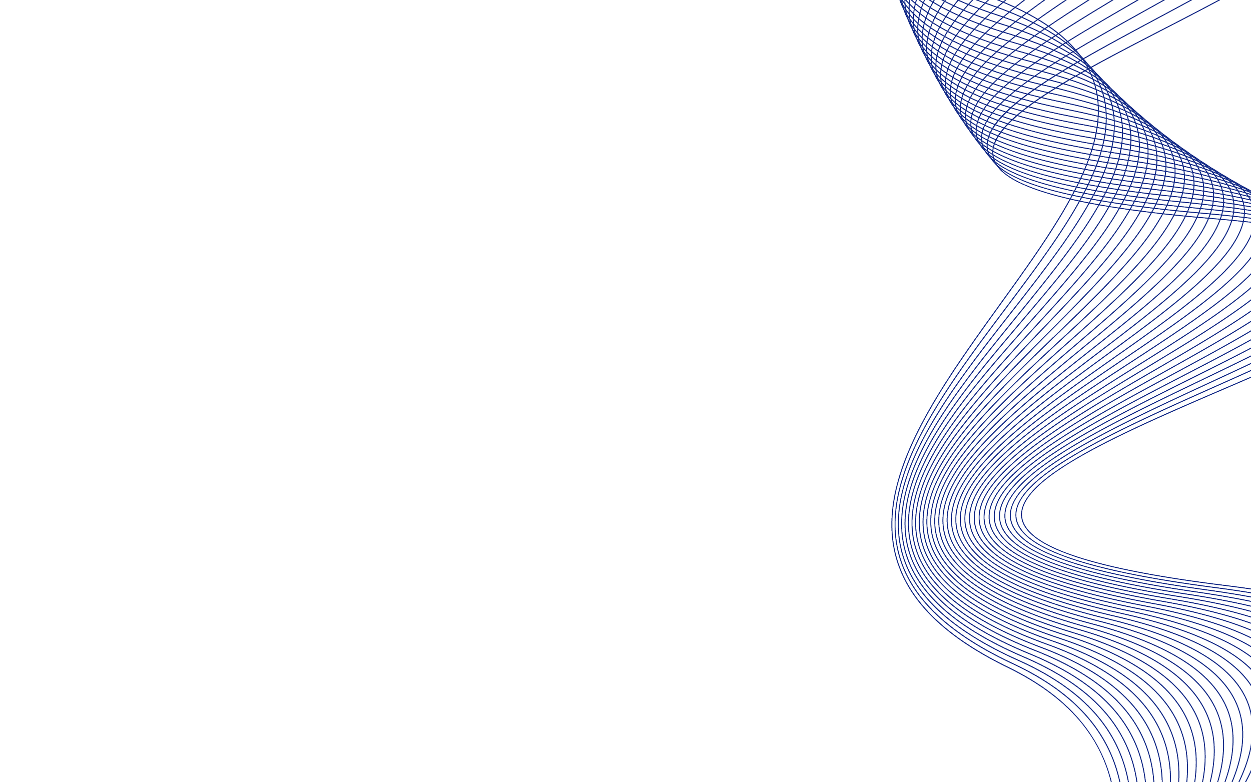 A digital illustration of a twisting, grid-like blue ribbon on a black background, creating a dynamic, abstract shape.