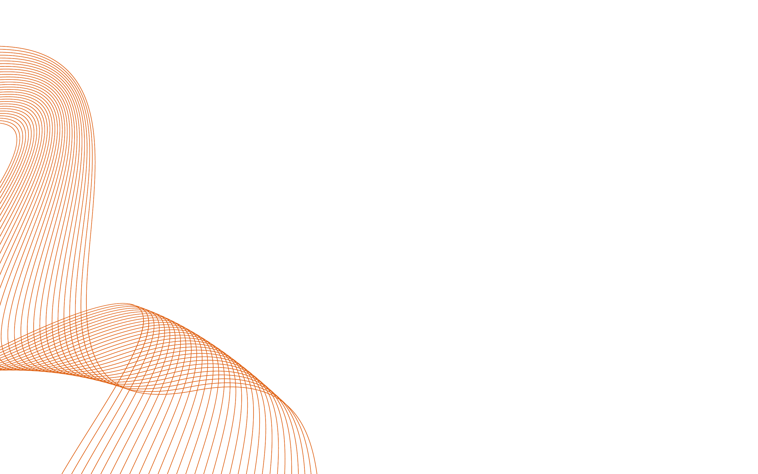 Abstract orange wave pattern on a black background.