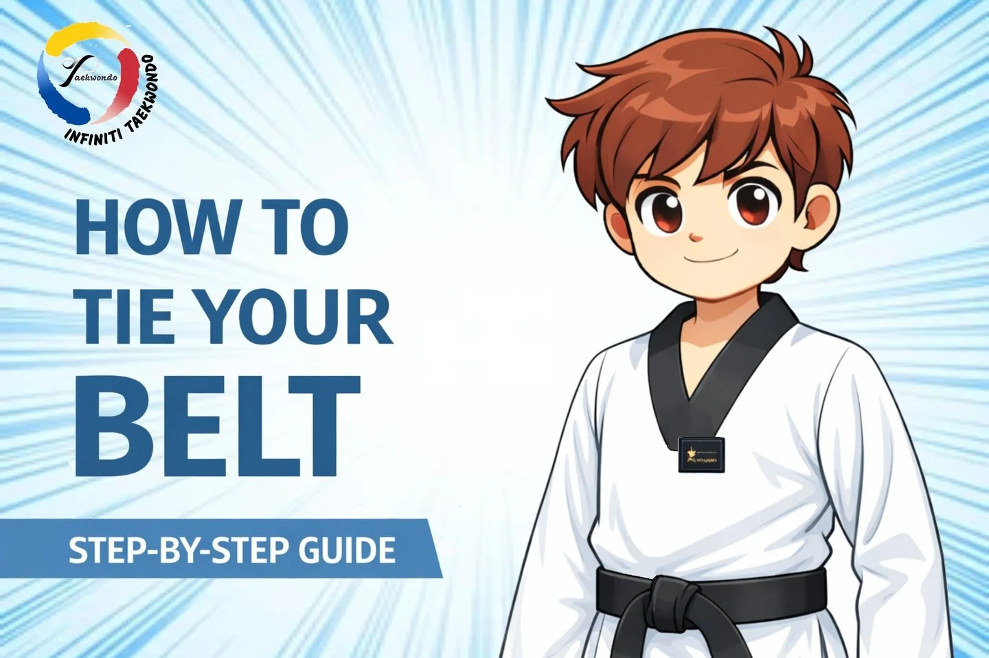 New to Taekwondo? No worries 😊
This video shows you how to tie your belt step by step 🪜.

💡Take your time, try again if it gets loose. 
Remember
every black belt started with a white belt!

🎦 Youtube: https://youtu.be/OUVgYafoxH8?si=AmywSrBaMD8RD