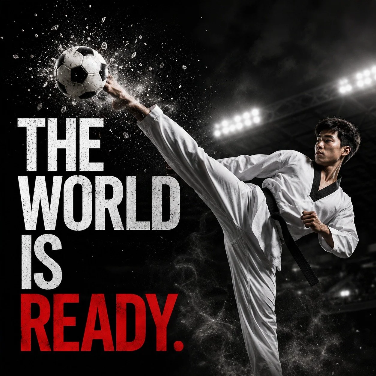 Everyone is ready for Kick Off ⚽

Different sport. Same fighting spirit. 🔥

#WorldCup
#Taekwondo
#kickoff
#delft 
#infinitiTKD