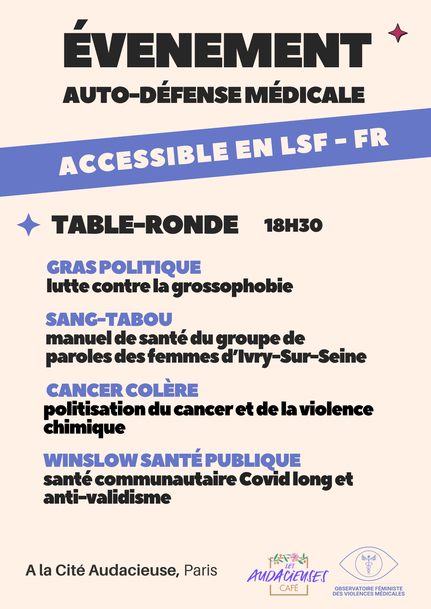 Auto-défense médicale : RDV le 19.02.2026