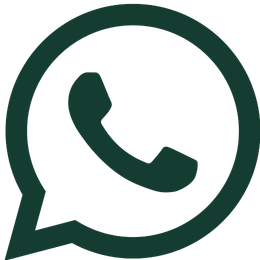 Icon of a green WhatsApp logo with a speech bubble and telephone receiver.