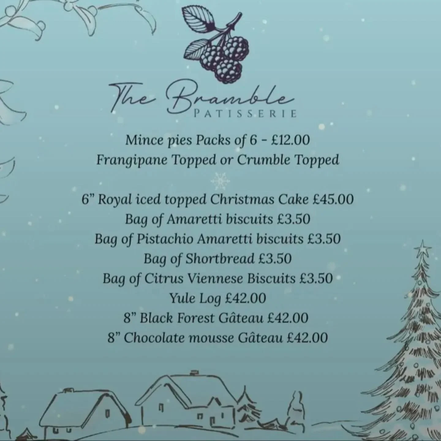 ✨🎄 Christmas Menu Now Available! 🎄✨

We&rsquo;re excited to share our festive menu with you! While online ordering will be available soon through our website, you can place your orders today via Messenger.

📦 Final delivery date: 24th December &nd