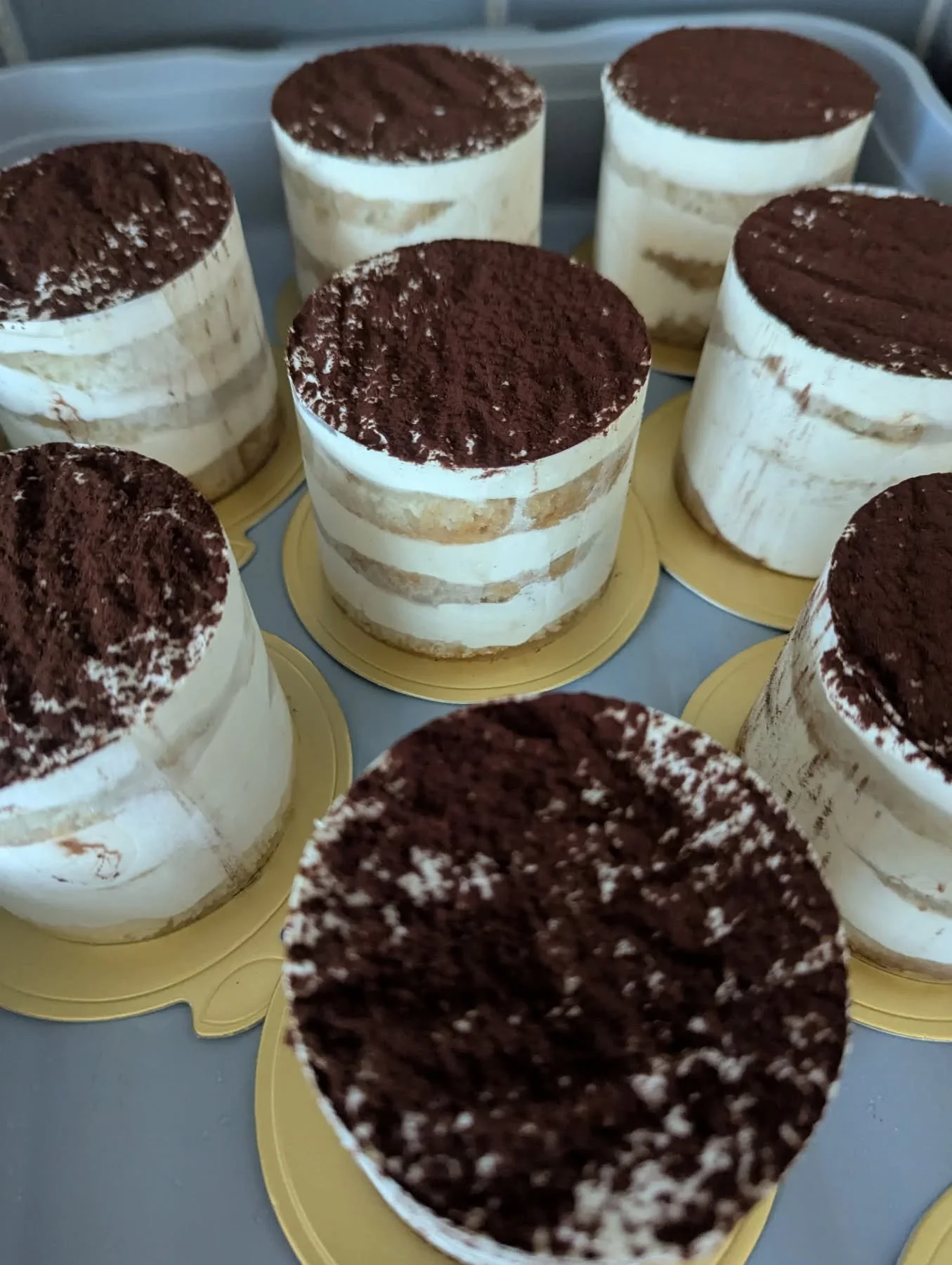 Is there anything more delicious! Then a handmade tiramisu, espresso soaked sponge with lavish rich mascarpone cream topped with a generous dusting of cocoa. Perfect for a Sunday treat

#tiramisu #patisserie #cake #treat #chocolate