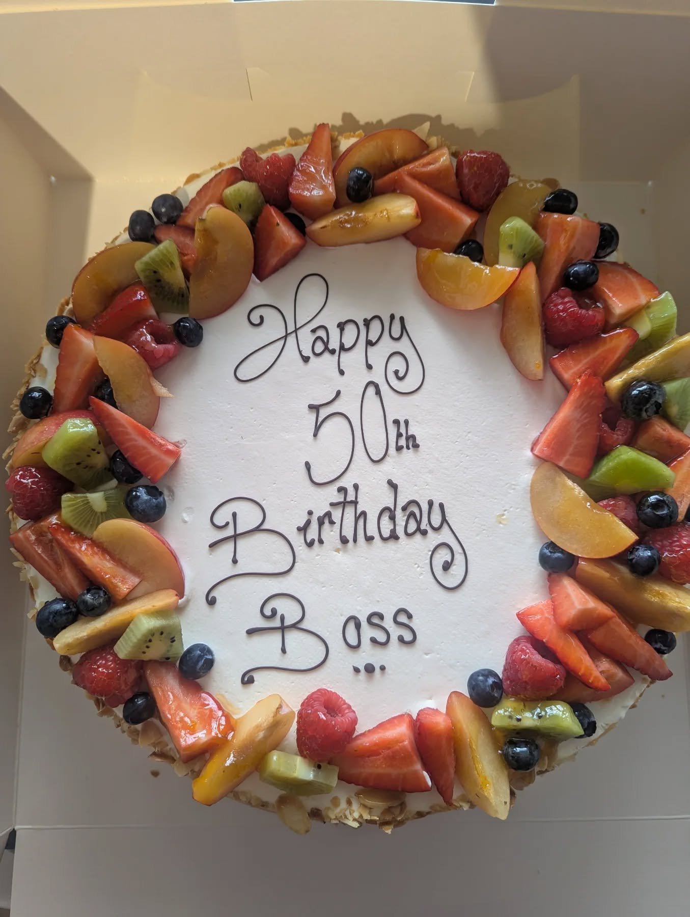 Decadent cream gateau Layers of light sponge soaked in sweet syrup and layered with fresh cream and pastry cream Indulgent way to celebrate another year #freshcreamcake #cake #birthday #norfolk #patisserie