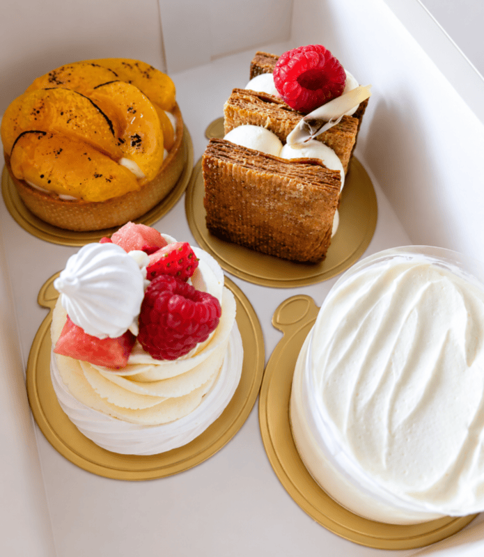 A summery selection of 4 patisserie